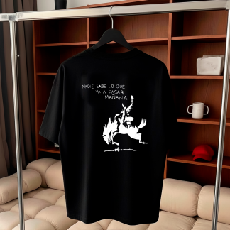T-Shirt Oversized Nadie sabe silueta - Bad Bunny