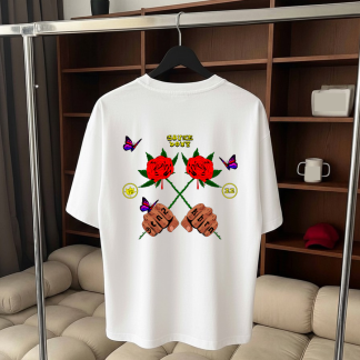 T-Shirt Oversized Sauce Boyz II Rosas - Eladio Carrion
